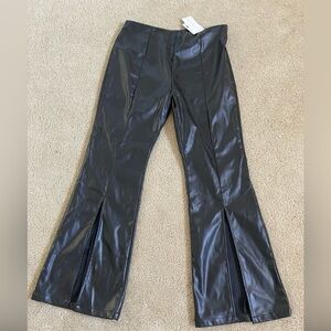 Commense Faux Leather Pants
